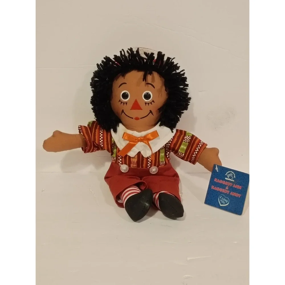 Vintage Black African American Raggedy‎ Andy Doll Applause With Tag 12